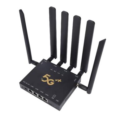 Imagem de Jectse Wi -Fi 6 5G Roteador, 6 Antenas Banda Dupla Gigabit Router Wireless para Casa, SIM Card Slot, OfDMA e DL MU MIMO Technologies Fornecem Canais de Transferência Sem Fio Mais