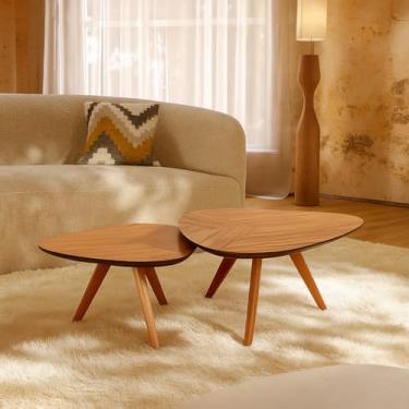 Imagem de Jogo de Mesas de Centro Prestige Marchetado em Madeira