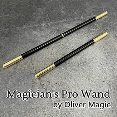 Imagem de ZQION Varinha mágica multifuncional Magician's Pro Wand com cabeça de cobre, truques de mágico, acessórios de mágicos