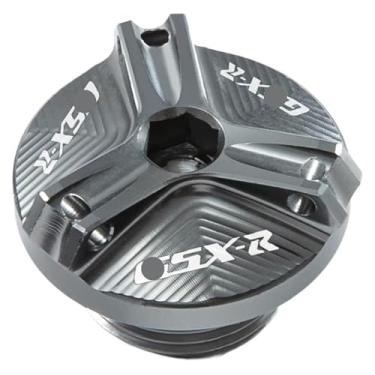 Imagem de Compatível com GSXR GSX-R 600 750 1000 1000 R/X Gsx-r1000 GSXR 2003-2023 acessórios de proteção da tampa de enchimento de combustível do motor de motocicleta (titânio GSXR)