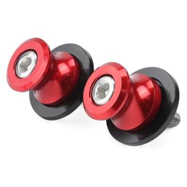 Imagem de BYYINGSUS Bobinas Swingarm Slider Acessórios para Motocicleta Parafuso de Suporte Traseiro Parafuso M8 Compatível com S1000RR S1000R S1000XR HP4 S 1000 RR XR R (Vermelho)