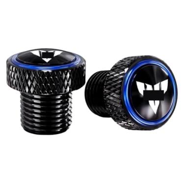 Imagem de BYYINGSUS Compatível com MT07 MT09 MT10 MT15 MT 07 09 10 SP FZ09 FZ07 Acessórios de motocicleta M10*1,25 Tampa dos parafusos dos plugues do orifício do espelho traseiro (Azul-MT)