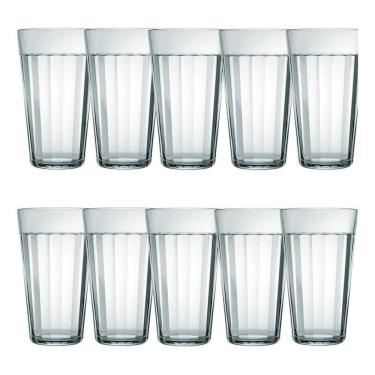 Imagem de Jogo 10 Copo Americano Em Vidro Long Drink 450Ml Nadir