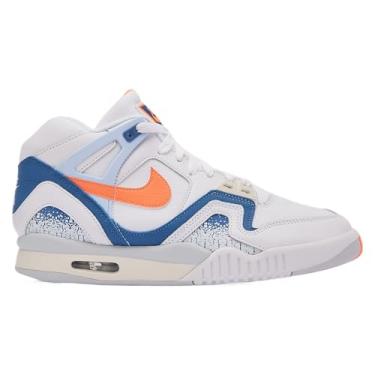 Imagem de Nike Air Tech Challenge masculino 5 cm branco e azul pedra, Branco, 8.5