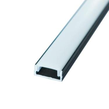 Imagem de Perfil para Fita LED Foxlux - Sobrepor - Preto - 17 X 7 X 2000mm