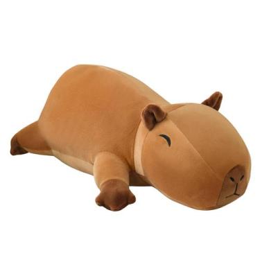Imagem de Bicho de pelúcia Capivara Pesado SQEQE 35 cm 0,7 kg