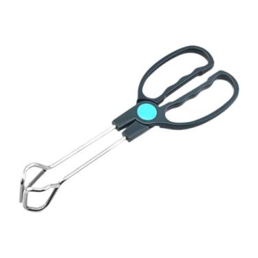 Imagem de FytStycale Pinça de aço inoxidável para bife frito, cabo confortável de aço inoxidável, pinça para assar pão, para salada para cozinhar churrasco