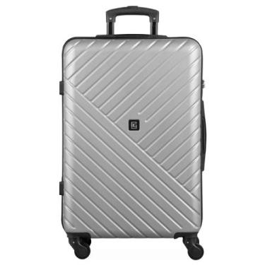 Imagem de Mala Média ABS 4 Rodas Detroit Prata II 0018593451004 - Bagaggio