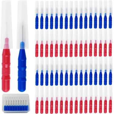 Imagem de Escova de aparelhos dentários Flosser GXXMEI 250 unidades de higiene d