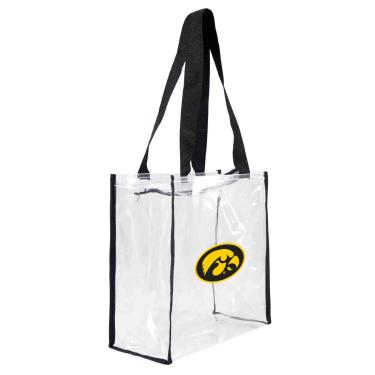 Imagem de Bolsa NCAA Iowa Hawkeyes Square Stadium, 11,5 x 14 cm x 29 cm, transparente