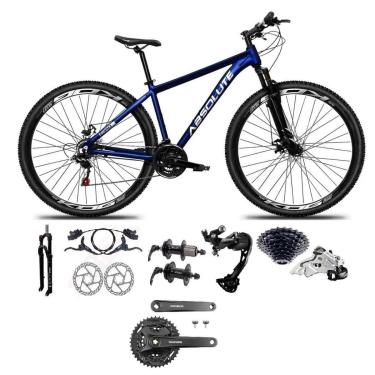 Imagem de Bicicleta 29 Absolute Nero 5 Shimano Alívio-Altus 27v K7 Freios Hidráulicos Trava Pediv...