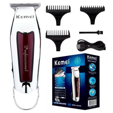 Imagem de Maquina Kemei Usb Cabelo Barba E Pezinho