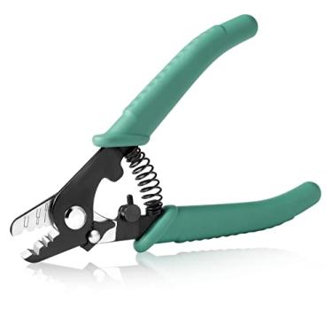 Imagem de Descascador de fibra óptica de três furos para descascador de fios de precisão para jaqueta, amortecedor e revestimento com núcleo de fio não machucado para ajustes finos de decapador de fibra