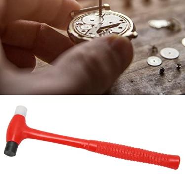 Imagem de Martelo de plástico de cabeça dupla, alça ergonômica antiderrapante, design leve, mini martelo macio para artesanato, batidas precisas sem marcas, ideal para fabricação de joias, móveis