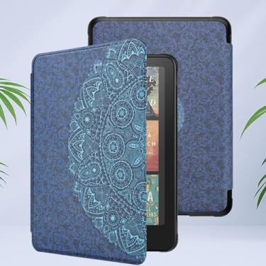 Imagem de Capa para Kindle Paperwhite 12ª geração 2024 de 17.8 cm e Kindle Colorsoft Signature Edition, capa protetora de couro PU premium com despertar/hibernar automaticamente
