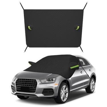 Imagem de MTRPS Capa de para-brisa de carro para neve e gelo, protetor de para-brisas automático magnético de 5 camadas com capa de espelho lateral, acessórios de proteção de para-brisa de inverno à prova de