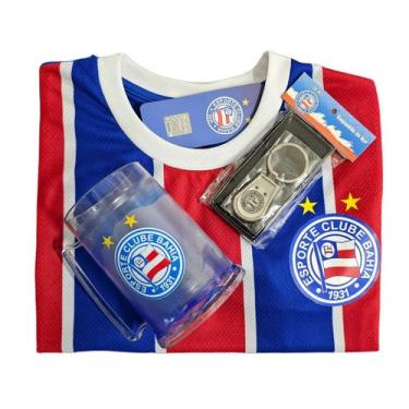 Imagem de Kit Bahia Oficial - Camisa Esquadrão Casual + Caneca + Chaveiro - Masc
