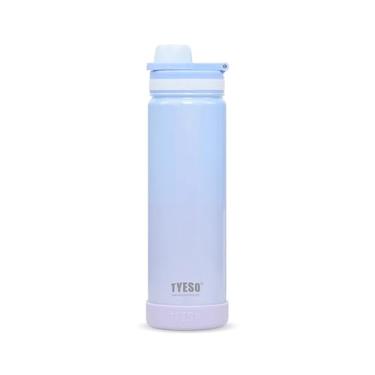 Imagem de TYESO - Copo Térmico 750ml Inox Garrafa com Cores Gradientes - Garrafa Térmica Adequada para Bebidas como Agua, Chá Gelado, Café e Granizados(Azul Roxo)