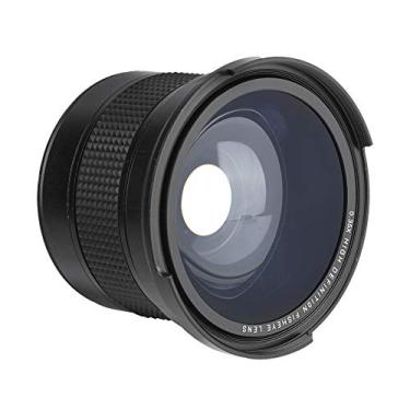 Imagem de Yinhing Lente Olho de Peixe de 58mm 0,35x, Lente Grande Angular para Câmera Dslr Com Corpo de Metal, Vidro óptico de 3 Elementos