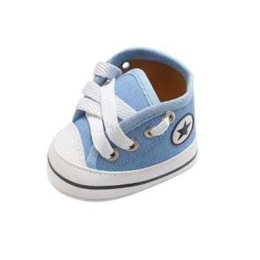 Imagem de Tênis Sapatinho Star Bebê Recém Nascido Cano Alto Menina Menino - XUKI