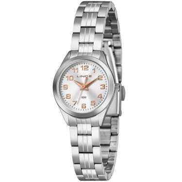 Imagem de Relógio Lince Feminino Ref: Lrmh267l25 S2sx Clássico Prateado