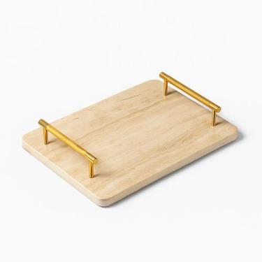 Imagem de Bandeja de Mármore Travertino - Linn Design Decor