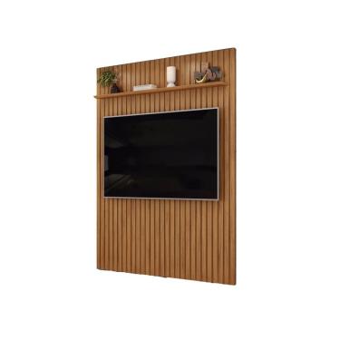 Imagem de Painel Trento Ripado Para Tvs Até 65 Polegadas Freijó