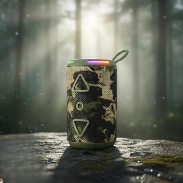 Imagem de Caixa de Som Bluetooth Portátil Resistente à Água IPX6 – Som Potente com Graves Realçados, Conexão Sem Fio, Bateria de Longa Duração para Festa, Praia e Uso Externo