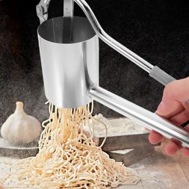 Imagem de 1 Unidade Imprensa Manual De Macarrão Ferramentas De Espaguete Ferramenta Para Fazer Macarrão Fabricante De Macarrão Mão Espachela Sopa Amarga Bolinho De Massa Aço Inoxidável