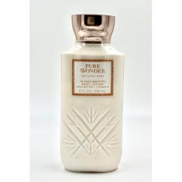 Imagem de Bath and Body Works Pure Wonder 24 Hour Moisture Body Lotion 8 Ounce Decorative Faceted Bottle