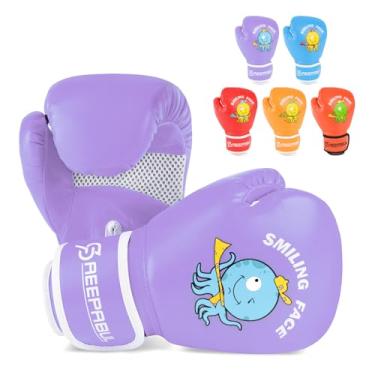 Imagem de SAEEPABUL Luvas de boxe infantis limitadas para meninos e meninas de 3 a 8 anos, luvas de boxe infantis para treinamento infantil, luvas de boxe para saco de pancadas, kickboxing, Muay Thai, MMA, 113
