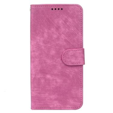 Imagem de FWYANZH Capa carteira para Xiaomi 17 Pro Max/17 Pro/17, capa flip de couro fosco, função de suporte, fecho magnético à prova de choque, rosa, 17 Pro Max