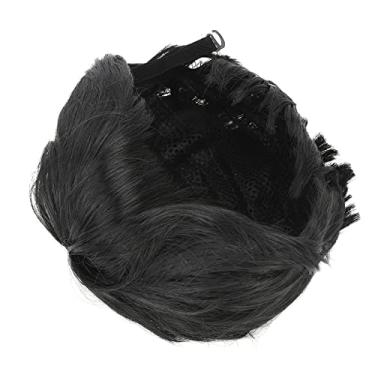 Imagem de Generic Peruca Masculina Curta Preta Elegante, Peruca de Cabelo Sintético Macio e Confortável para Homens para Festa/role Play