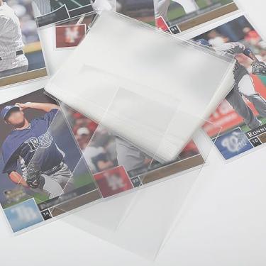 Imagem de 200 capas para cartões colecionáveis ultra transparentes para cartões de troca de cartões esportivos MTG futebol photocards, 66 x 91 mm
