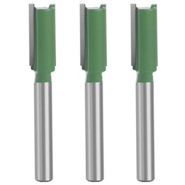 Imagem de Kit 3 Fresas Retas Paralelas 9Mm Haste 6Mm Metal Duro Tupia - Dremax