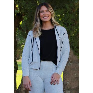 Imagem de Casaco Pau a Pique Básico Plush Mescla