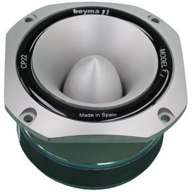 Imagem de Beyma Alto-falante tweeter de compressão de 8 Ohm, 10 polegadas, sensibilidade de 107 dB, bobina de voz de 3,8 cm, diafragma de alumínio, tweeters de alta saída, alto-falantes para carro, dispersão