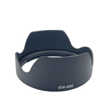 Imagem de SZZCNOX Para-sol EW-88E para Canon RF 24-70 mm f/2.8/ RF 24-105 mm f/2.8 lente de câmera baioneta capa reversível substitui acessórios, compatível com filtro de 82 mm, sem vinheta (preto)