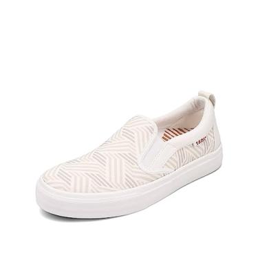 Imagem de Taos Tênis feminino de borracha Soul Geo estampado branco multi tênis 37, Estampa geométrica, branca, multicor