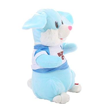Imagem de Generic Coelho de Pelúcia Dança Cantando Brinquedo Super Macio, Presente Divertido para Crianças, 30cm de, 4 Pilhas Aa Alimentadas (Azul)
