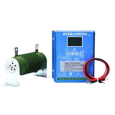 Imagem de HYZHANHONG Controlador de Carga Híbrido Eólico Solar MPPT 16000W Controlador Solar Eólico Solar 12V 24V Regulador Automático Uso Doméstico Gerador Eólico,12v
