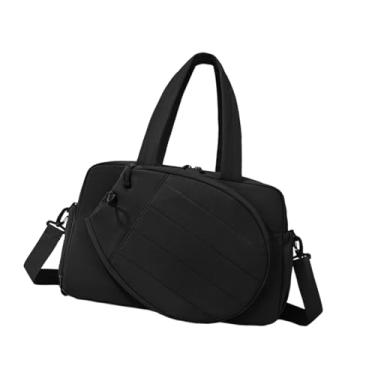 Imagem de Colaxi Bolsa para raquete de tênis, ideal para academia, com alças de ombro e de mão. Leve e com compartimento para sapatos, Preto
