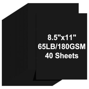 Imagem de Cartolina 21 x 28 cm, 40 folhas pretas