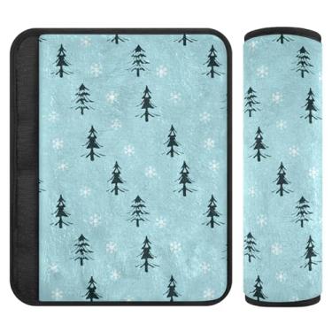 Imagem de Burbuja Protetor de cinto de segurança de carro para árvore de Natal macio e confortável para alça de ombro de assento, 1 par pequeno