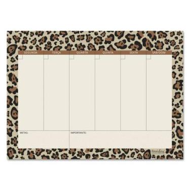 Imagem de Bloco Planner semanal Oncinha Fina ideia