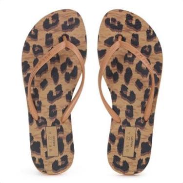 Imagem de Chinelo Brizza Arezzo Animal Print Marrom - Feminino-Feminino