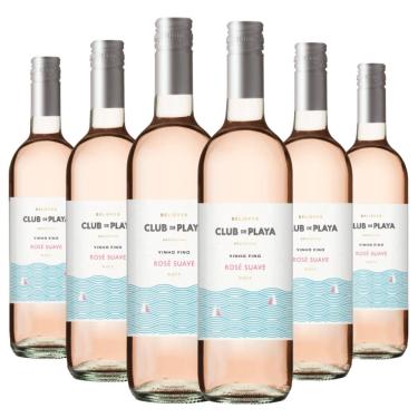 Imagem de Kit Caixa Fechada 6 Garrafas Vinho Rosé Club de Playa Suave