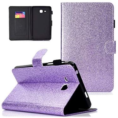 Imagem de UUcovers Capa para Samsung Galaxy Tab A de 7 polegadas modelo 2016 (SM-T280/T285) com suporte/porta-lápis/bolsos para cartão [hibernar/despertar automático], capa magnética inteligente de couro PU à