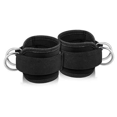 Imagem de Cintos de tornozelo para Kickbacks na Máquina Cabo Treinos Glúteos Exercícios Inferior - perna ajustáveis com acolchoamento neoprene resistentes e confortáveis treino pernas coxas