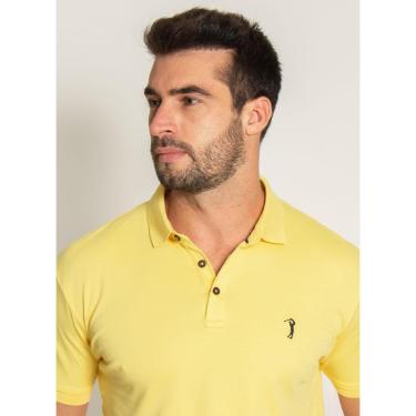 Imagem de Camisa Polo Aleatory Lisa Algodão Pima Masculina-Masculino